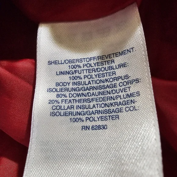 Lands' End Red Tartan Plaid Collared Puffer Zipper Vest Size Small 6/8 - Picture 8 of 8